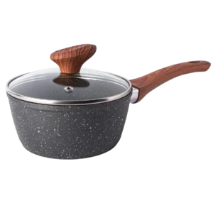 Induction compatible saucepan. Nuovva best non-stick saucepan