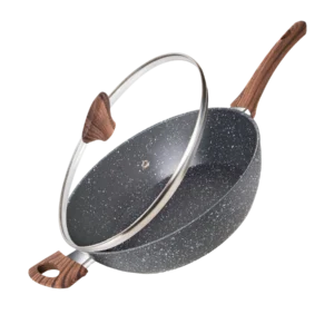 Grey Nuovva non-stick Sauté pans for induction.