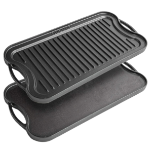 cast iron griddle pan. Perfect for grilling.