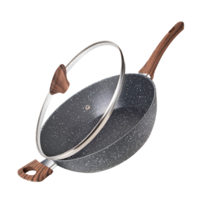 Grey Nuovva non-stick Sauté pans for induction.