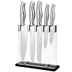 Kitchen Knives with Acrylic block