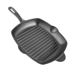 Square cast iron frying pan. Perfect gift for a chef.