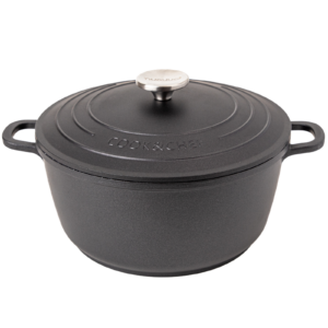 Nuovva aluminium Dutch Oven for hob to oven cooking.